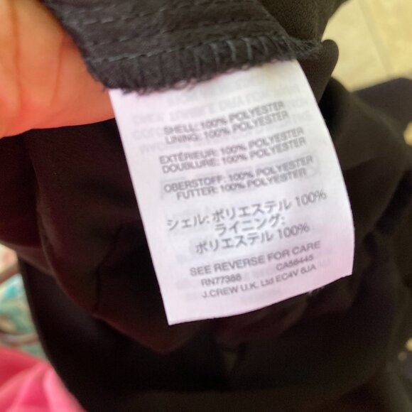 J. Crew Black Jumpsuit Sz 16 Wide Leg Sexy Stunning Back - Picture 7 of 7